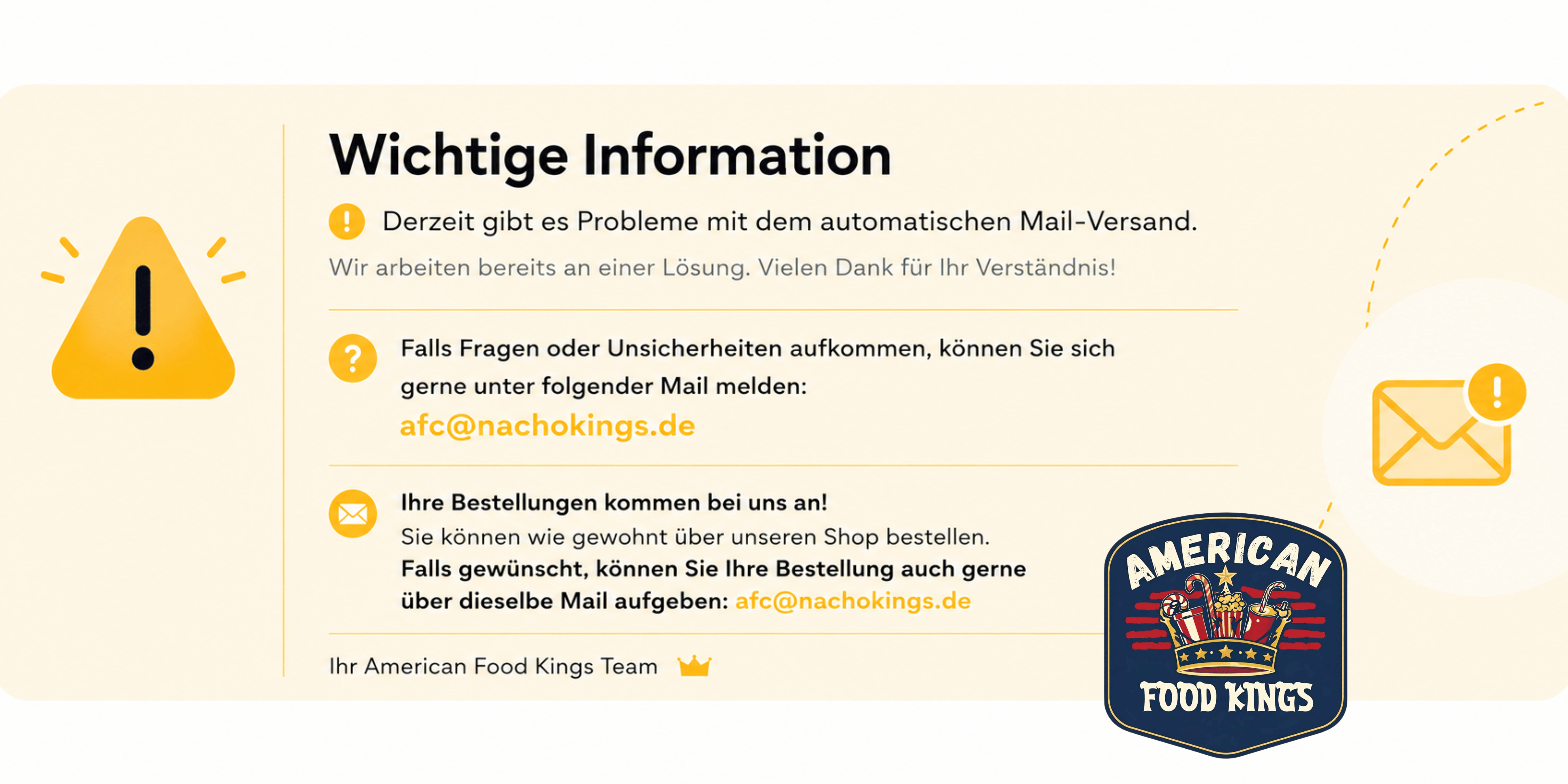 Mail-Versand Probleme