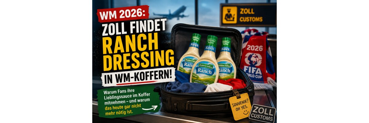 Menschen bringen Ranch Dressing von der FIFA World Cup 2026 im Koffer mit. Die Ironie dahinter? - Ranch Dressing im Koffer? Der kuriose WM-Hype 2026 | American Food Kings