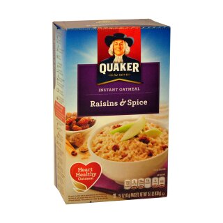 Quaker Oatmeal Raisins & Spice