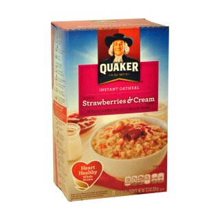 Quaker Oatmeal Strawberries & Cream