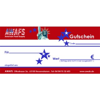 Gutschein über einen Warenwert von 10 EUR