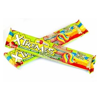 Airheads Xtremes Sour Belts Rainbow Berry
