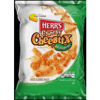 Herrs Crunchy Cheestix Jalapeno - MHD 05.04.2026