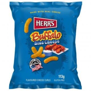 Herrs Buffalo Blue Cheese Curls 113g - MHD 06.09.25