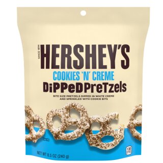 Hersheys Cookies N Creme Dipped Pretzels 8.5oz