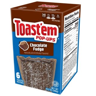 Toastem Pop-Ups Frosted Chocolate Fudge