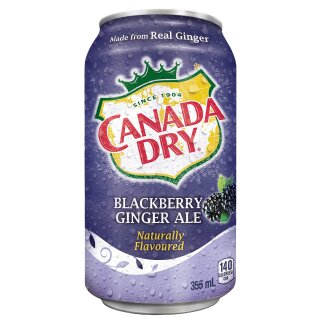 Canada Dry Blackberry Ginger Ale 12oz - MHD 03.10.25