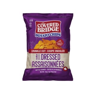 Covered Bridge All Dressed Crinkle Cut Chips 170g