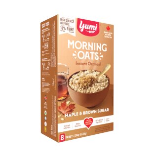 Yumi Instant Oats Maple & Brown Sugar 8x33g
