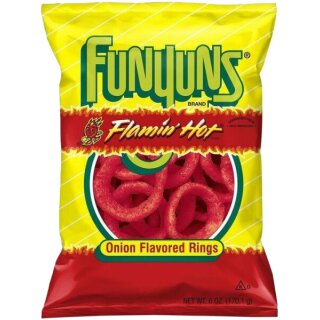 FunYuns Flaming Hot Onion Flavored Rings 163g