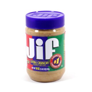 JIF Peanut Butter Crunchy - MHD 16.10.2025