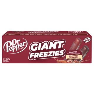 Dr Pepper Giant Freeze Pops 27ct.